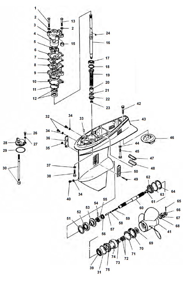 25Q/QEO - 40N/H/HE/QE/JWH/QM/QWC E40JMH - 50ETN/D/DEO/DEMTO